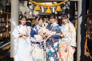 僕が見たかった青空、今井優希、須永心海、柳堀花怜、吉本此那  4名が晴れ着で成人式！ 快晴の空の下、3周年へ決意表明！